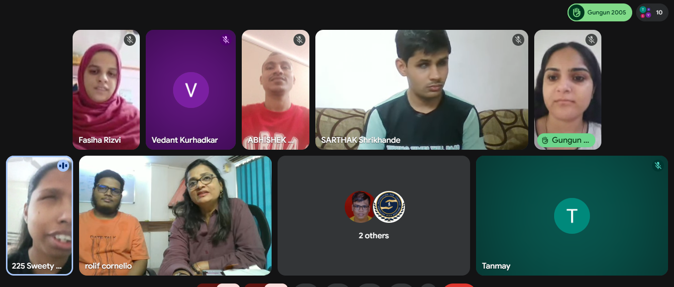 Group learning during a virtual class