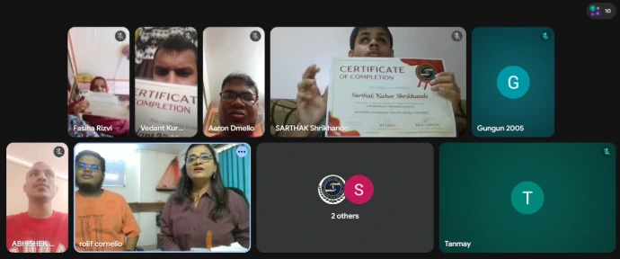 Group learning during a virtual class